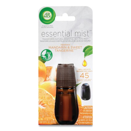 Air Wick Essential Mist Refill, Mandarin Orange, 0.67 oz Bottle, PK6 62338-98551